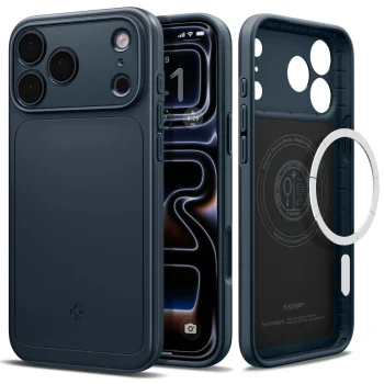 Spigen Thin Fit Mag dėklas iPhone 18 Pro Max / 17 Pro Max, MagSafe, pilkas