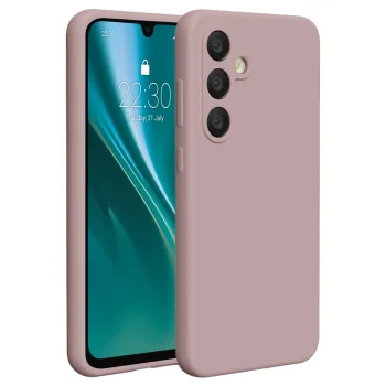 Etteri Silicone Case dėklas, skirtas Samsung Galaxy A36 5G, šviesiai rožinis