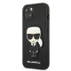Karl Lagerfeld Saffiano Ikonik dėklas, skirtas iPhone 13 mini, juodas