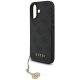 Guess 4G Charms Collection MagSafe dėklas telefonui iPhone 17, juodas