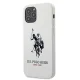 Apple iPhone 12 / 12 Pro 6.1\'\' US Polo Silicone Collection Case Cover (USHCP12MSLHRWH), White