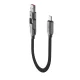 Acefast C13-05 USB-C į USB-A / USB-C laidas 3A 0.2m, juodas