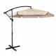 Didelis pakabinamas sodo skėtis Case LUARO 290 cm, smėlio spalvos