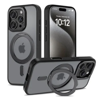 Apple iPhone 16 Pro Max 6.9'' Tech-Protect MagRing MagSafe Case Cover, Black