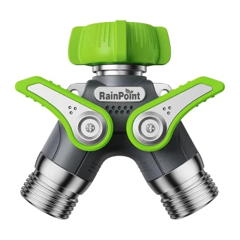 Dual Garden Hose Splitter RainPoint ICD047 All-Metal