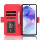 Samsung Galaxy A35 (SM-A356E/DS) knygutės tipo odinis dėklas, raudonas