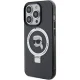 Karl Lagerfeld dėklas iPhone 15 Pro telefonui Ring Stand MagSafe, juodas