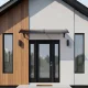 Double Door Canopy Polycarbonate Awning 200x100 cm MultiGarden