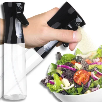 Purškiamas aliejaus ir acto buteliukas, 500ml, juodas