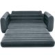 Intex 66552 2-in-1 Inflatable Sofa Bed Queen Size, Gray