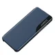 Atverčiamas dėklas iPhone 16e / 17e Eco Leather View Case su stovu, mėlynas
