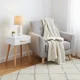 ModernHome naktinių staliukų rinkinys iš 2 vnt., balti