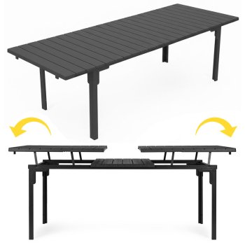 Išskleidžiamas sodo stalas MultiGarden 144144, 180-240 cm, pilkas