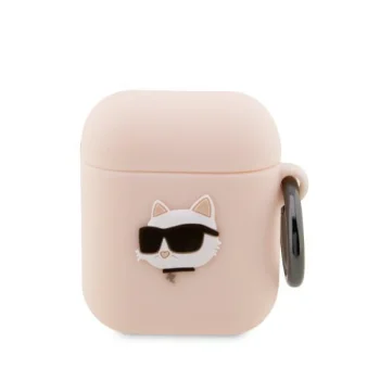 Karl Lagerfeld KLA2RUNCHP 3D Silicone Case for Apple AirPods 1 / 2 Pink