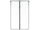 Magnetinis tinklelis nuo uodų durims 85x210 cm, juodas