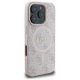 Guess 4G Ring Classic Logo MagSafe dėklas iPhone 16 Pro Max, rožinis