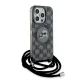 Karl Lagerfeld dėklas iPhone 15 Pro Max telefonui IML Crossbody Monogram, juodas