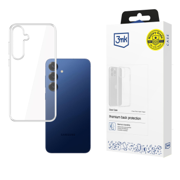 3mk Clear Case dėklas telefonui Samsung Galaxy S25 FE, skaidrus