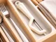 Vegetable and Fruit Peeler with Double Stainless Steel Blade, Beige