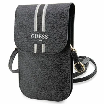 Guess Universal Wallet 4G Stripes telefono krepšelis, juodas