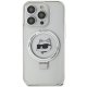 Karl Lagerfeld dėklas iPhone 15 Pro Max su MagSafe Ringstand, baltas