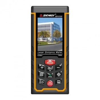 Lazerinis atstumo matuoklis 120 m su LCD ekranu ir atmintimi