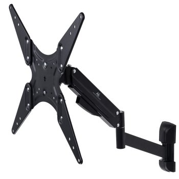 Maclean TV sieninis laikiklis su dujine spyruokle, 32"-55", 22kg, juodas