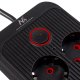 Maclean MCE391 B Power Strip, 6 Sockets, 4x USB-A, 1x USB-C, 2500W, 3m, Black
