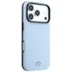 Mercedes Leather Semi Wrap Wood Effect MagSafe dėklas iPhone 17/18 Pro Max, mėlynas