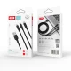 Laidas 3in1 XO NB173 USB - Lightning, USB-C, microUSB 1.2 m 2.4A, juodas