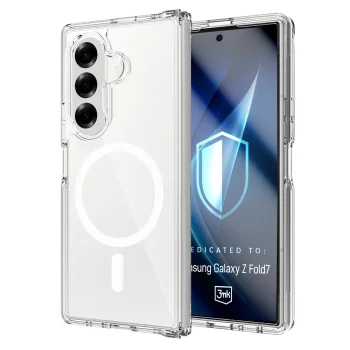 Apsauginis dėklas 3mk Armor MagCase skirtas Samsung Galaxy Z Fold 7, skaidrus