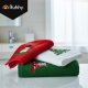 Ruhhy Christmas Towels Set of 3, Cotton Hand Towels, Red, Green, White