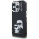Karl Lagerfeld IML Aquarelle Karl & Choupette & Logo dėklas iPhone 16 Pro Max, juodas