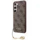 Guess Samsung Galaxy A35 Case 4G Charms Collection, Brown