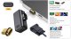 Extra Digital magnetinis USB Type-C į VGA adapteris, 1080P, juodas