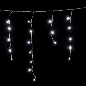 Luko LED ledo varvekliai 19m 500 LED, šaltai balta