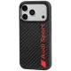 Audi R8 Carbon Fiber MagSafe dėklas telefonui iPhone 18 Pro / 17 Pro, juodas