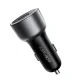 Automobilinis įkroviklis Acefast B21 75W, USB-C + USB-A, juodas