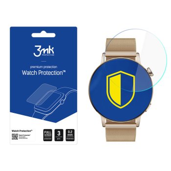 Apsauginė plėvelė 3Mk Watch Protection ARC+, skirta Huawei Watch GT 3 42mm, 3 vnt.