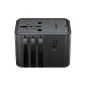 Kelioninis adapteris Acefast Z8 GaN 45W su 2500W AC lizdu, 3x USB-C, 2x USB-A, juodas