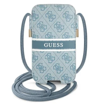 Guess 4G Stripe Phone Bag GUPHL4GDBL 6.7" Blue
