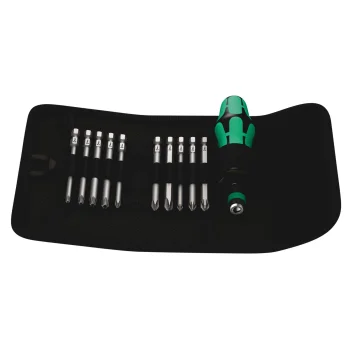 Wera Kraftform Kompakt 41 antgalių ir laikiklio rinkinys, 11 dalių, Žalias / Juodas