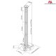 Maclean MC-517 S lubinis projektoriaus laikiklis, iki 10kg, sidabrinis