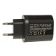 Maclean MCE479 B sieninis įkroviklis 3x USB Qualcomm Quick Charge 3.0, juodas