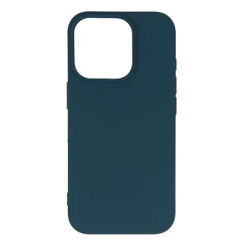 Liquid Silicone Case for iPhone 16 Pro Max with MagSafe, Dark Blue