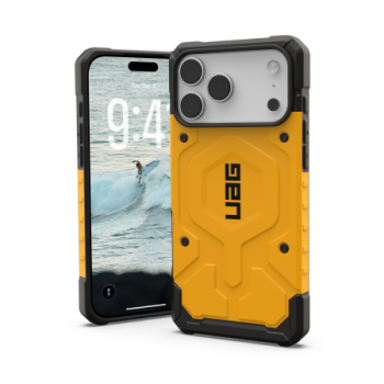 UAG Pathfinder MagSafe dėklas iPhone 17 Pro Max telefonui, geltonas