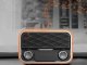 Nešiojamas retro radijas ir Bluetooth garsiakalbis AUX, rudas