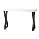 Cosmetic Manicure Table Momo 04-BL, White and Black