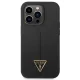 Guess dėklas iPhone 14 Pro Max telefonui Silicone Triangle, juodas