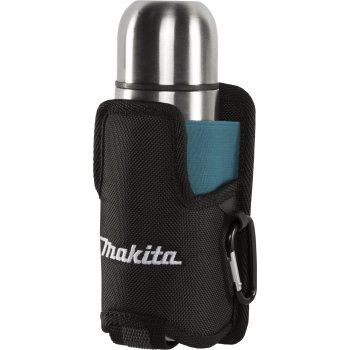Makita E-15562 termosas su dėklu ant diržo, 330 ml, sidabrinis